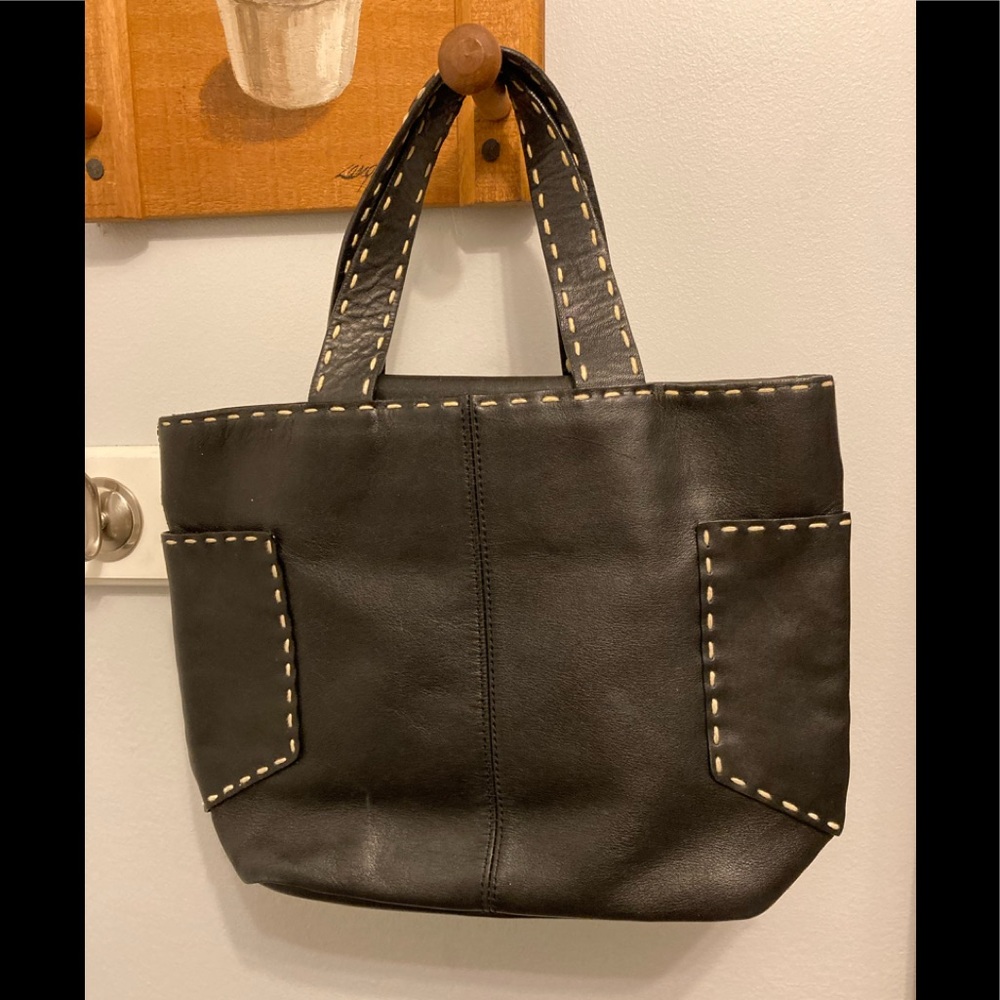 Laura Ashley vintage leather bag